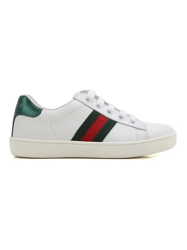Кроссовки ace leather sneaker 'white' Gucci — изображение 2 из 4, белый