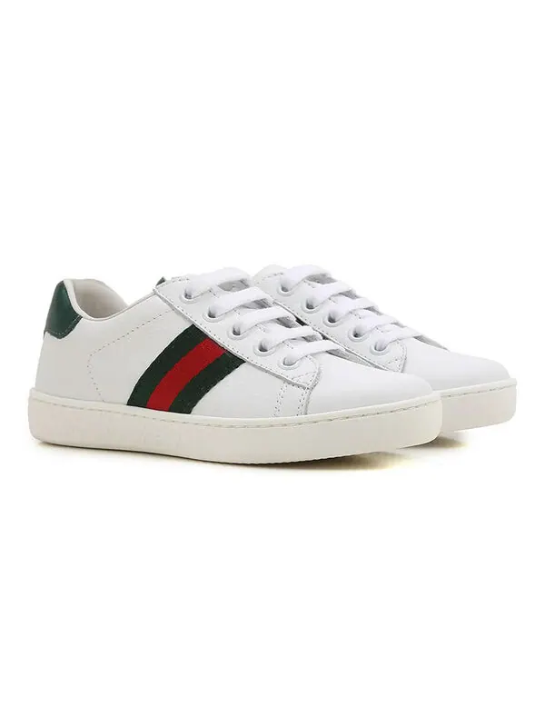 Кроссовки ace leather sneaker 'white' Gucci — изображение 3 из 4, белый