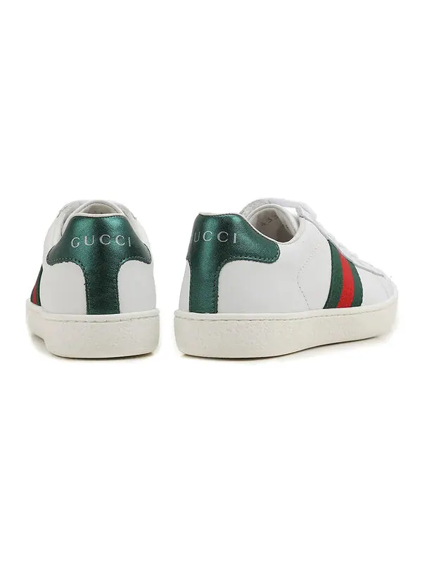 Кроссовки ace leather sneaker 'white' Gucci — изображение 4 из 4, белый