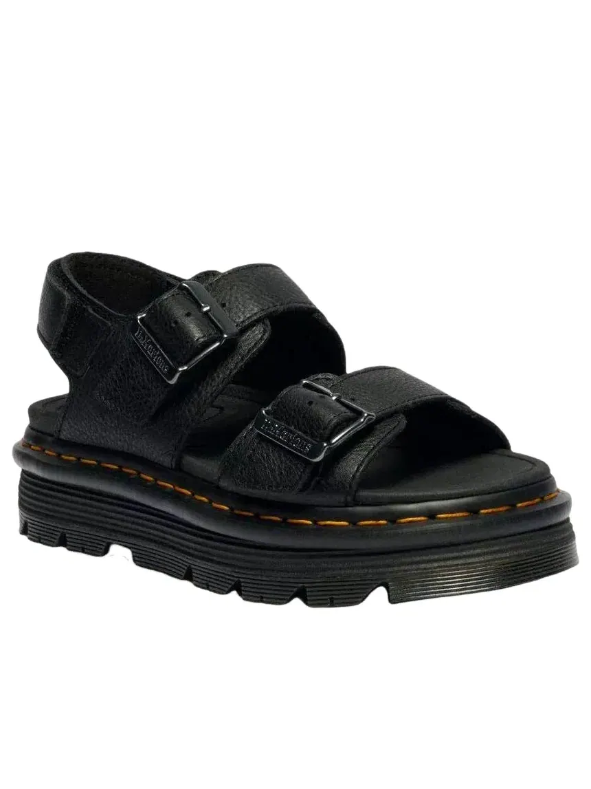 Сандалии мужские Dr. Martens Zebzag Pisa кожаные с закрытым носком — изображение 3 из 7, черный