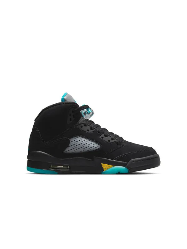 Кроссовки 5 ретро Air Jordan — изображение 2 из 4, черный/желтый/зеленый