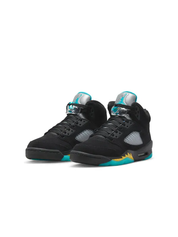 Кроссовки 5 ретро Air Jordan — изображение 3 из 4, черный/желтый/зеленый