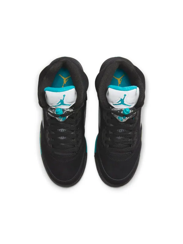 Кроссовки 5 ретро Air Jordan — изображение 4 из 4, черный/желтый/зеленый