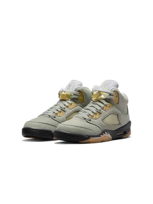 Кроссовки 5 ретро Air Jordan — изображение 3 из 4, светлый серебристый