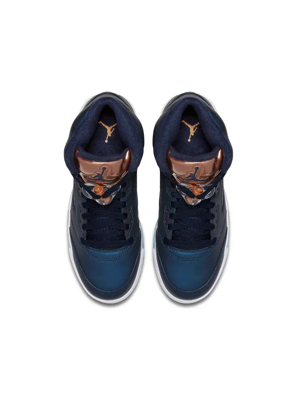 Кроссовки 5 retro 'bronze' Air Jordan — изображение 4 из 4, белый-красный