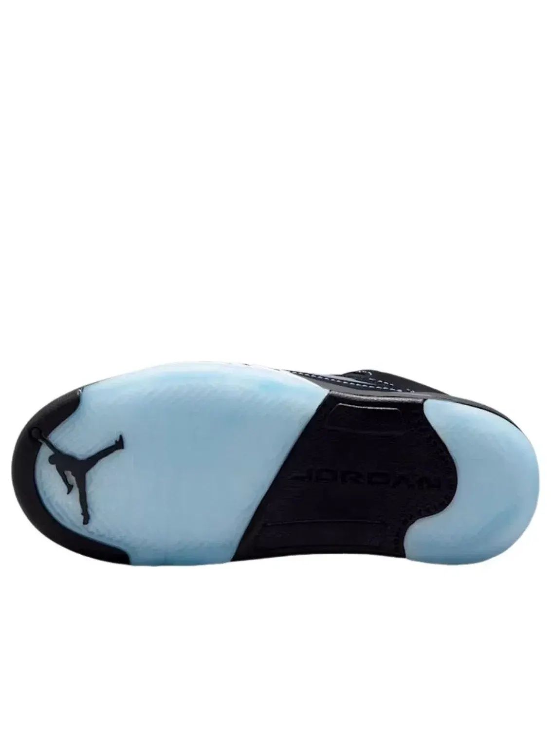 Детские кроссовки с кожаным верхом Air Jordan 5 Retro Black Carolina — изображение 6 из 6, черный