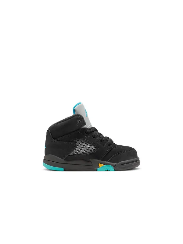 Кроссовки 5 ретро Air Jordan — изображение 2 из 4, черный/желтый/зеленый