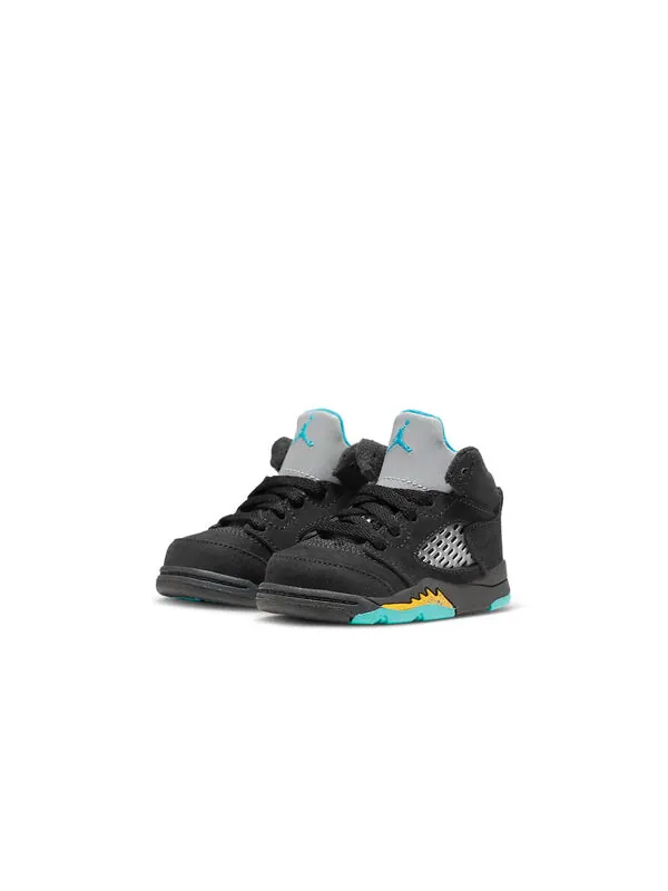 Кроссовки 5 ретро Air Jordan — изображение 3 из 4, черный/желтый/зеленый