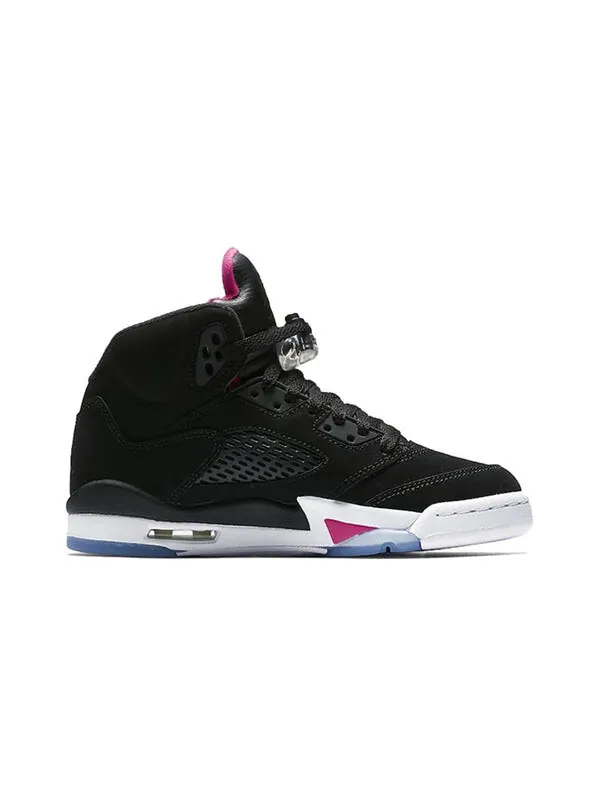 Кроссовки 5 ретро Air Jordan — изображение 2 из 4, розовый/черный/белый
