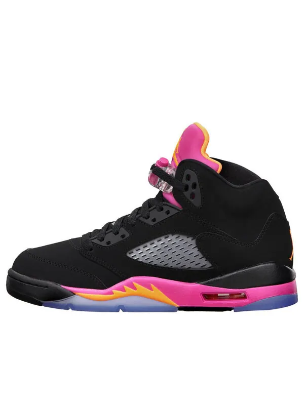 Кроссовки 5 ретро Air Jordan — изображение 1 из 4, черный/яркий-розовый