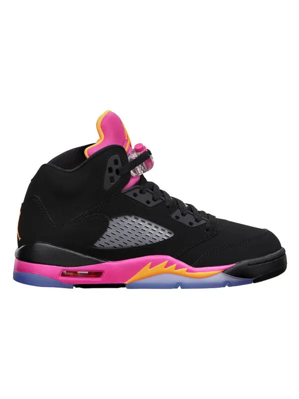 Кроссовки 5 ретро Air Jordan — изображение 2 из 4, черный/яркий-розовый