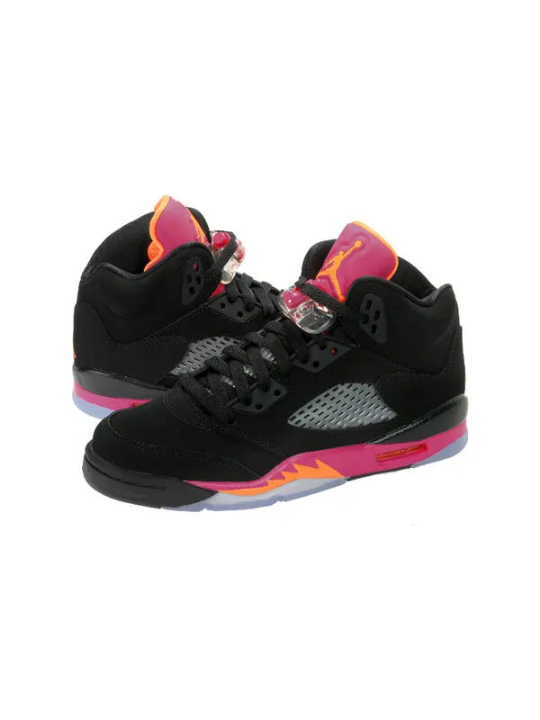 Кроссовки 5 ретро Air Jordan — изображение 3 из 4, черный/яркий-розовый