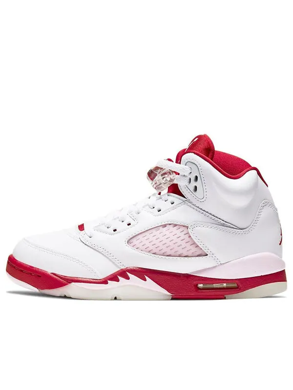 Кроссовки 5 ретро Air Jordan — изображение 1 из 4, белый/розовый/красный
