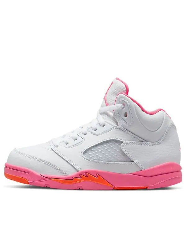 Кроссовки 5 ретро Air Jordan — изображение 1 из 4, белый//оранжевый