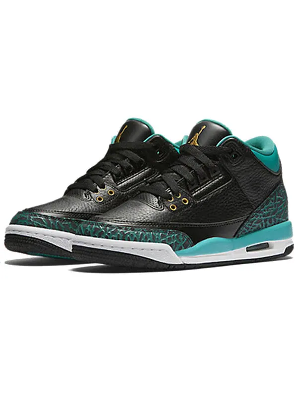 Кроссовки 3 ретро Air Jordan — изображение 3 из 4, черный/золотистый
