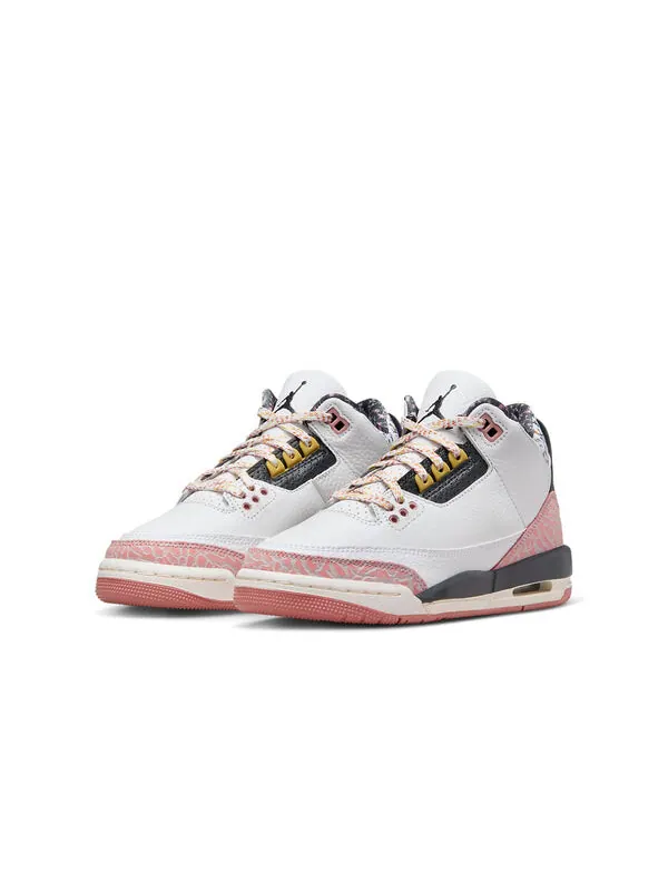 Кроссовки (GS) Air Jordan 3 Retro 'Vintage Floral' — изображение 3 из 4