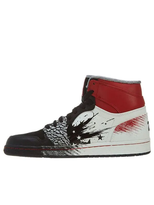 Кроссовки 1 retro high x dave white Air Jordan — изображение 1 из 4, черный/красный-белый
