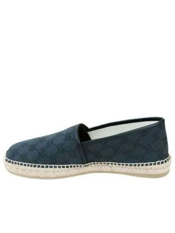 Кроссовки gg flat espadrille 'blue' Gucci — изображение 1 из 3, синий
