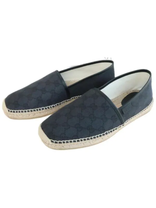 Кроссовки gg flat espadrille 'blue' Gucci — изображение 2 из 3, синий