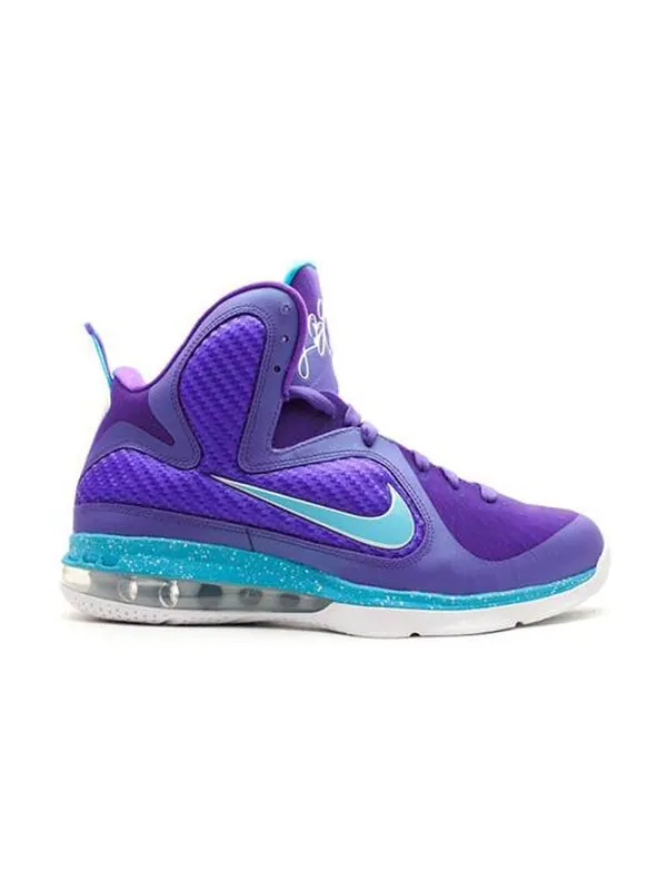Кроссовки леброн 9 Nike — изображение 2 из 4, фиолетовый//белый