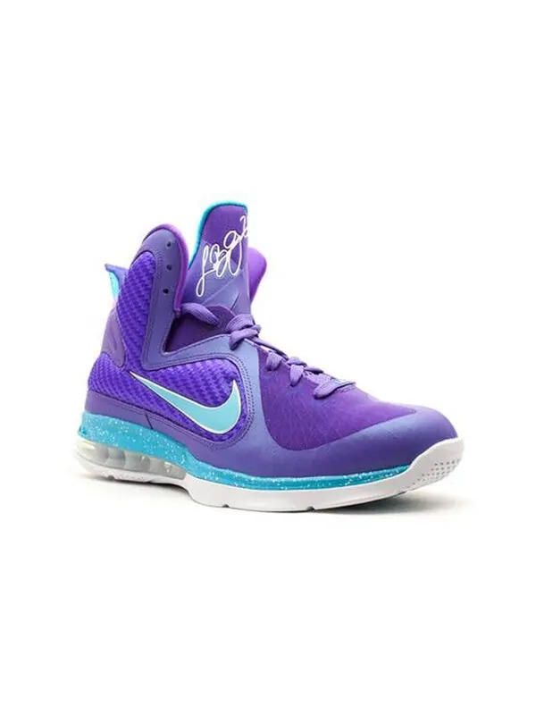 Кроссовки леброн 9 Nike — изображение 3 из 4, фиолетовый//белый