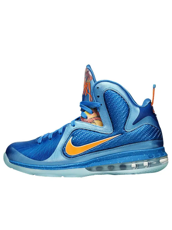 Кроссовки леброн 9 Nike — изображение 1 из 4, синий, зеленый