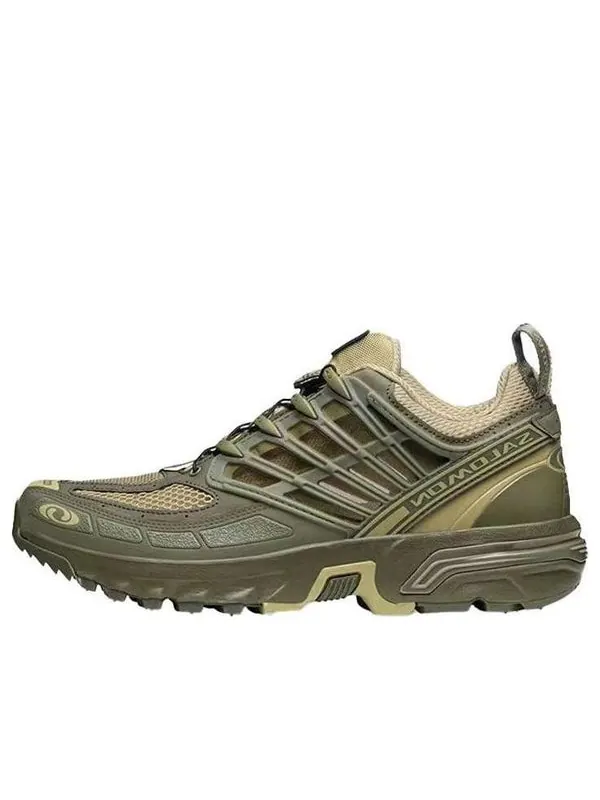 Кроссовки acs pro advanced 'olive green' 471323 Salomon — изображение 1 из 4, серый/зеленый
