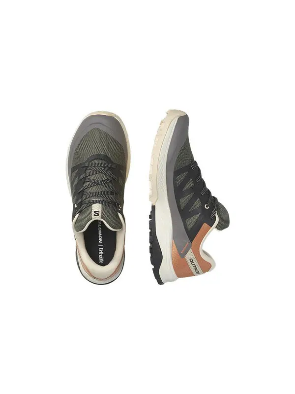Кроссовки outrise gtx 'black coral gold' Salomon — изображение 2 из 4, черный/золотистый
