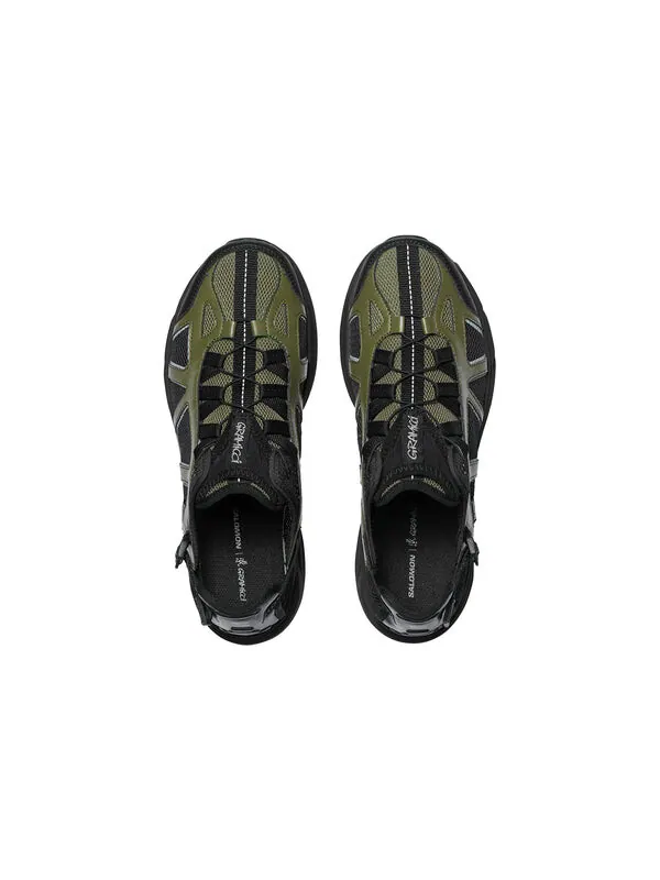 Кроссовки x gramicci techsonic 'mayfly black' Salomon — изображение 4 из 4, черный/зеленый