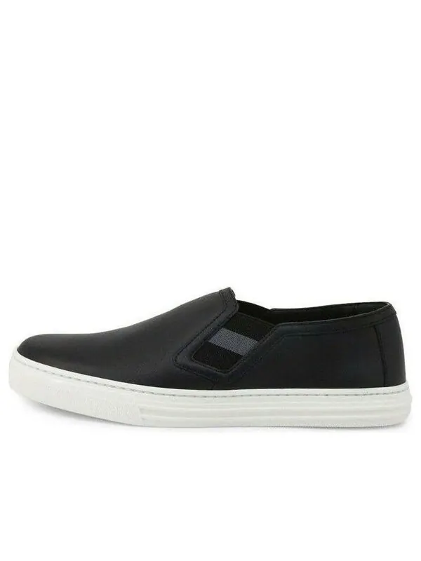 Кроссовки leather low 'black white' Gucci — изображение 1 из 4, черный/белый