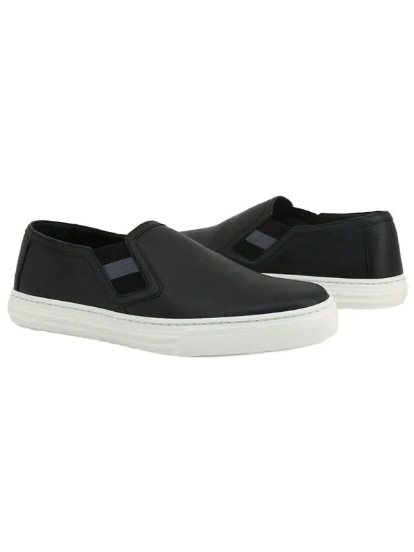 Кроссовки leather low 'black white' Gucci — изображение 2 из 4, черный/белый