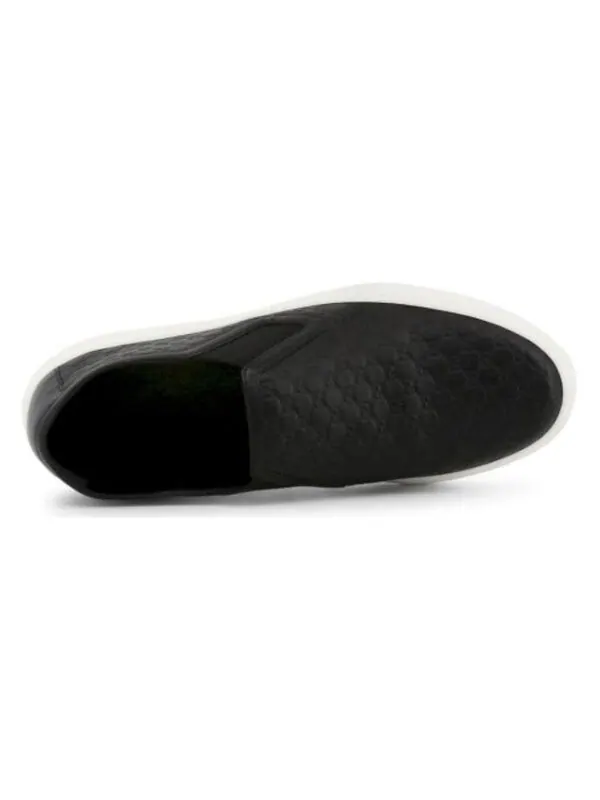 Кроссовки microssima pattern leather slip on 'black' Gucci — изображение 3 из 4, черный