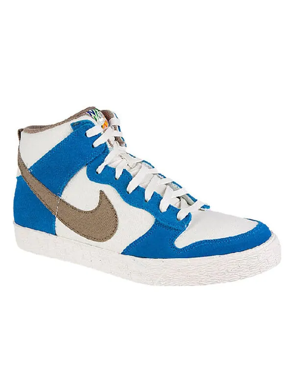 Кроссовки данк высокие Nike — изображение 3 из 4, кремовый/синий/хаки