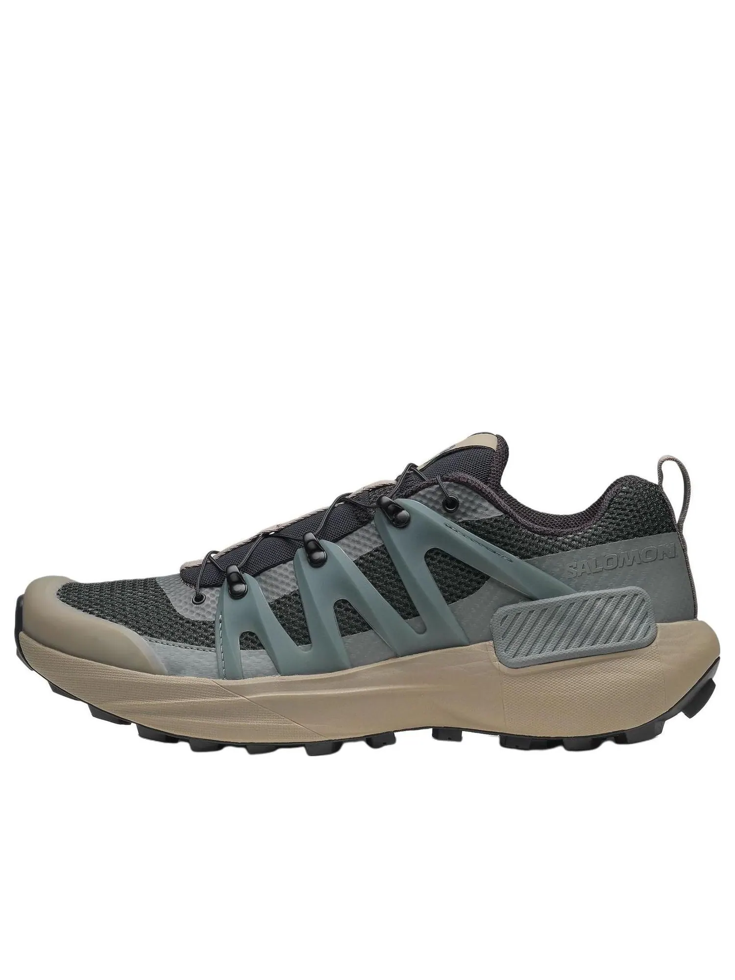 Кроссовки SALOMON Genesis Advanced 'Pale Olive Green Impatiens Pink' — изображение 1 из 5, оливковый зеленый