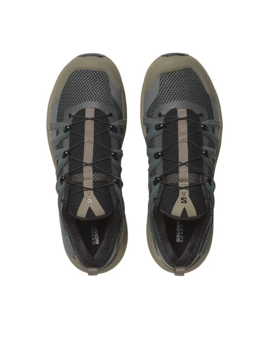 Кроссовки SALOMON Genesis Advanced 'Pale Olive Green Impatiens Pink' — изображение 3 из 5, оливковый зеленый