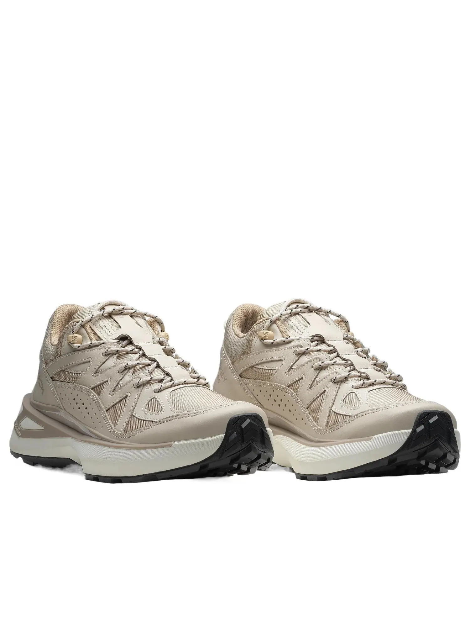 Salomon Odyssey ELMT Low Leather 'Rainy Day Oxford Tan Ethereal' — изображение 2 из 4, бежевый