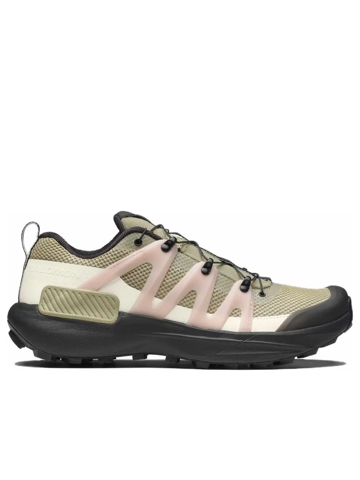 Кроссовки SALOMON Genesis Advanced 'Olive Green Black Pink' — изображение 2 из 6, оливковый зеленый