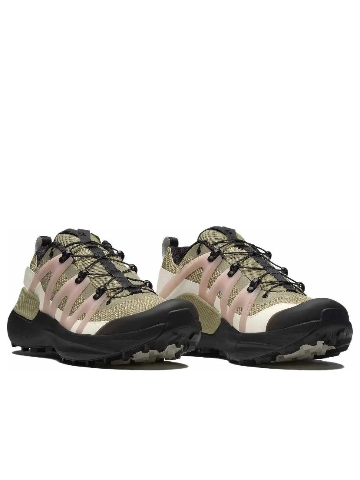 Кроссовки SALOMON Genesis Advanced 'Olive Green Black Pink' — изображение 3 из 6, оливковый зеленый