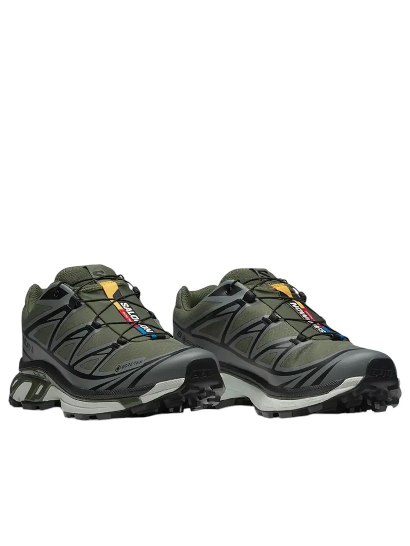 Кроссовки SALOMON XT-6 Gore-Tex 'Olive Night Sedona Sage' — изображение 2 из 5, оливковый зеленый