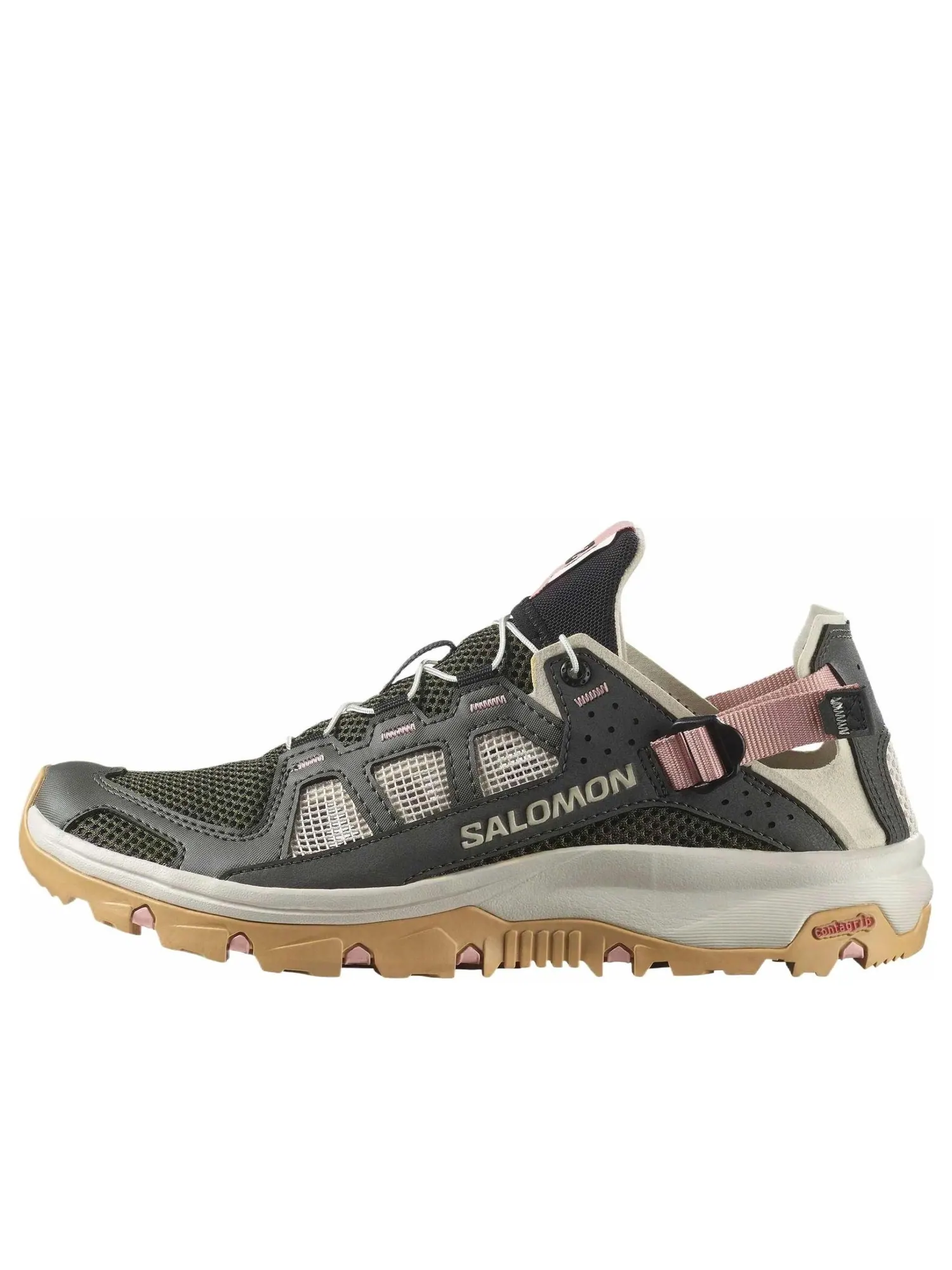 (WMNS) Salomon Techamphibian 5 'Dark Grey Peach Pink' — изображение 1 из 4, темный серый/розовый