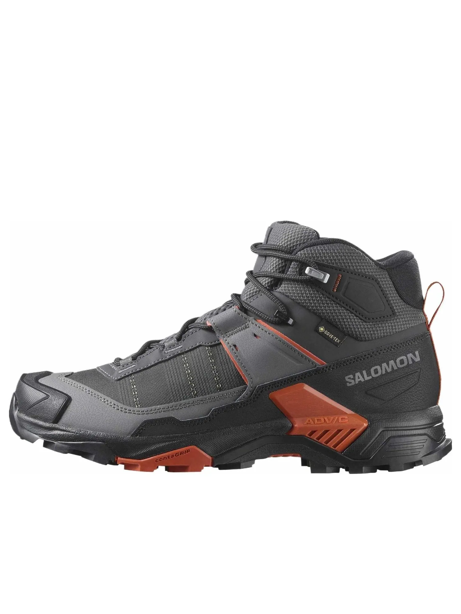 Salomon X Ultra 5 Mid GORE-TEX 'Asphalt Burnt Ochre' — изображение 1 из 4, асфальт/жженая охра