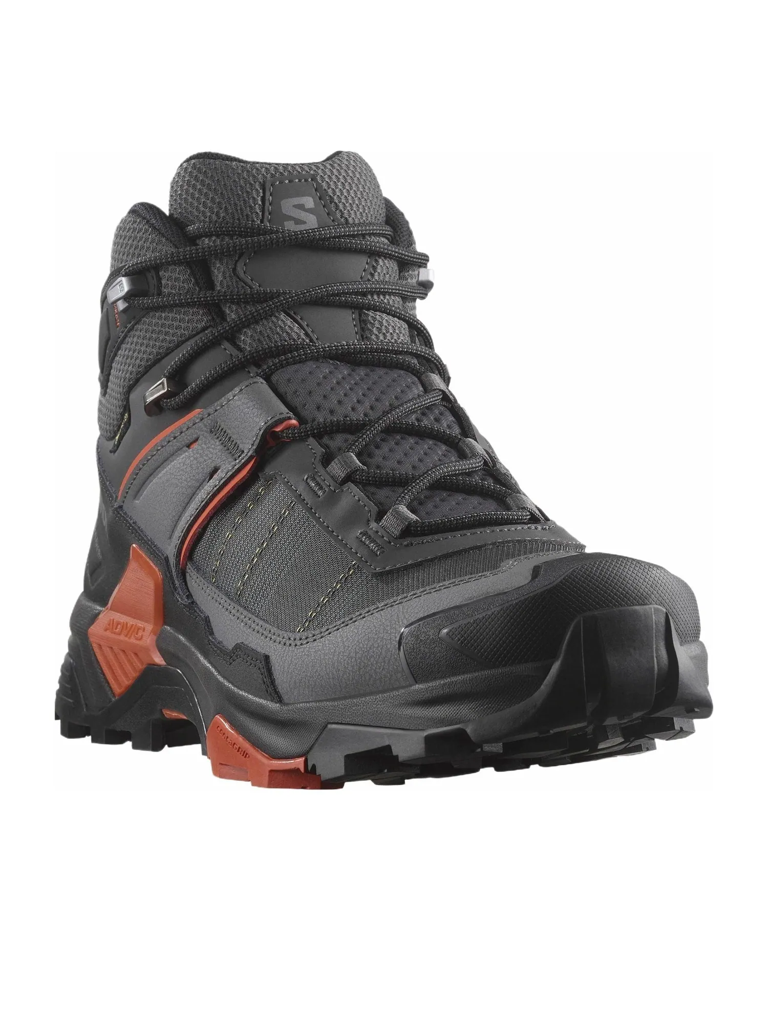 Salomon X Ultra 5 Mid GORE-TEX 'Asphalt Burnt Ochre' — изображение 2 из 4, асфальт/жженая охра