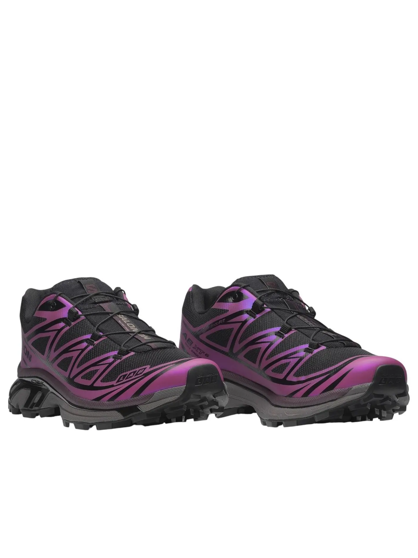 Кроссовки SALOMON XT-6 Iridesent 'Black Hollyhock Plum Perfect' — изображение 2 из 6, черный
