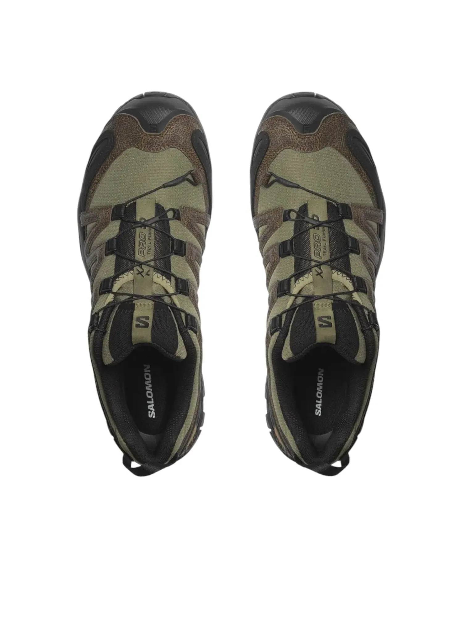 Кроссовки Salomon XA Pro 3D Distressed Leather 'Dark Earth Black' — изображение 2 из 5, мульти