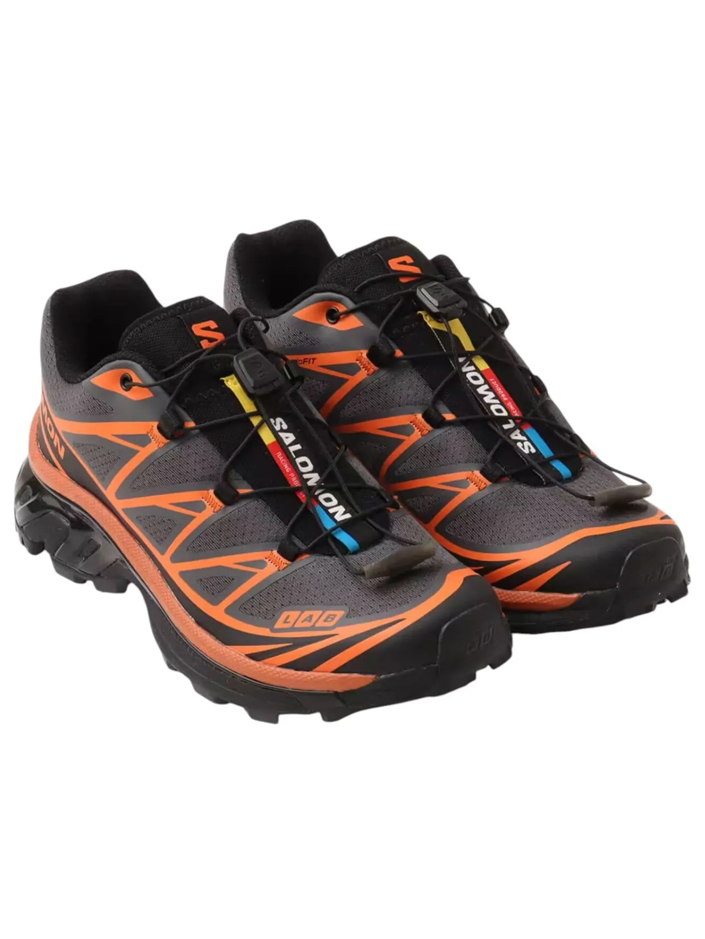 Кроссовки Salomon x ATMOS XT-6 'Black Red Orange' — изображение 2 из 4, черный