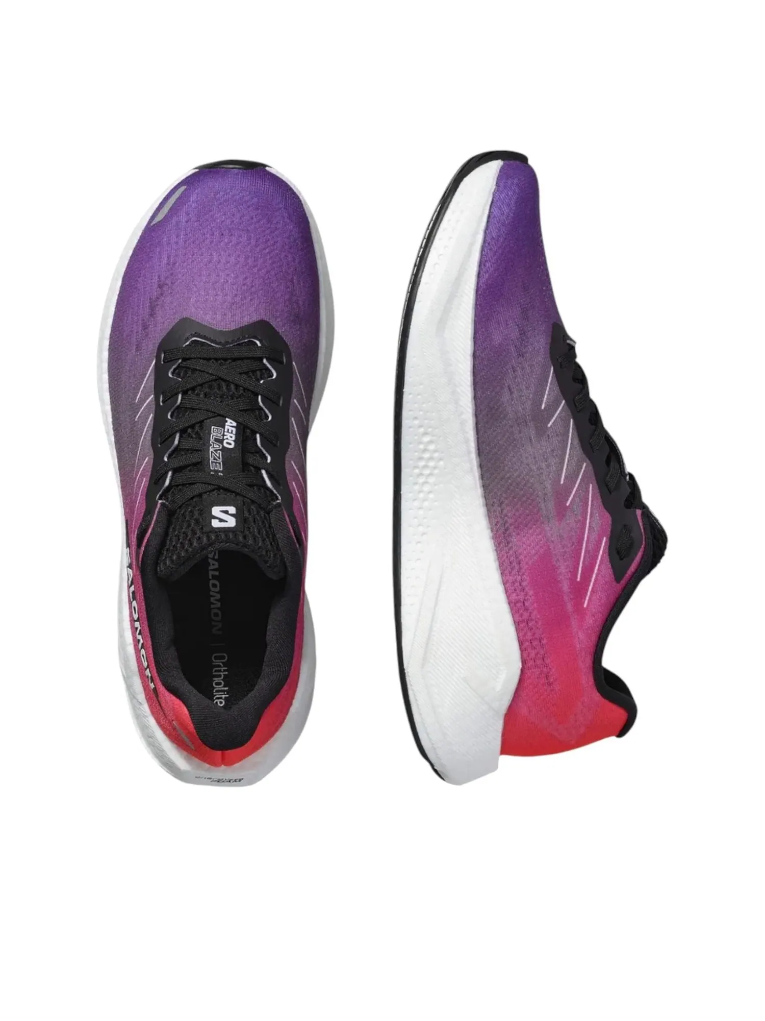 (WMNS) Salomon AERO BLAZE 3 'Neon Flame Liberty' — изображение 2 из 5, неоновый//белый