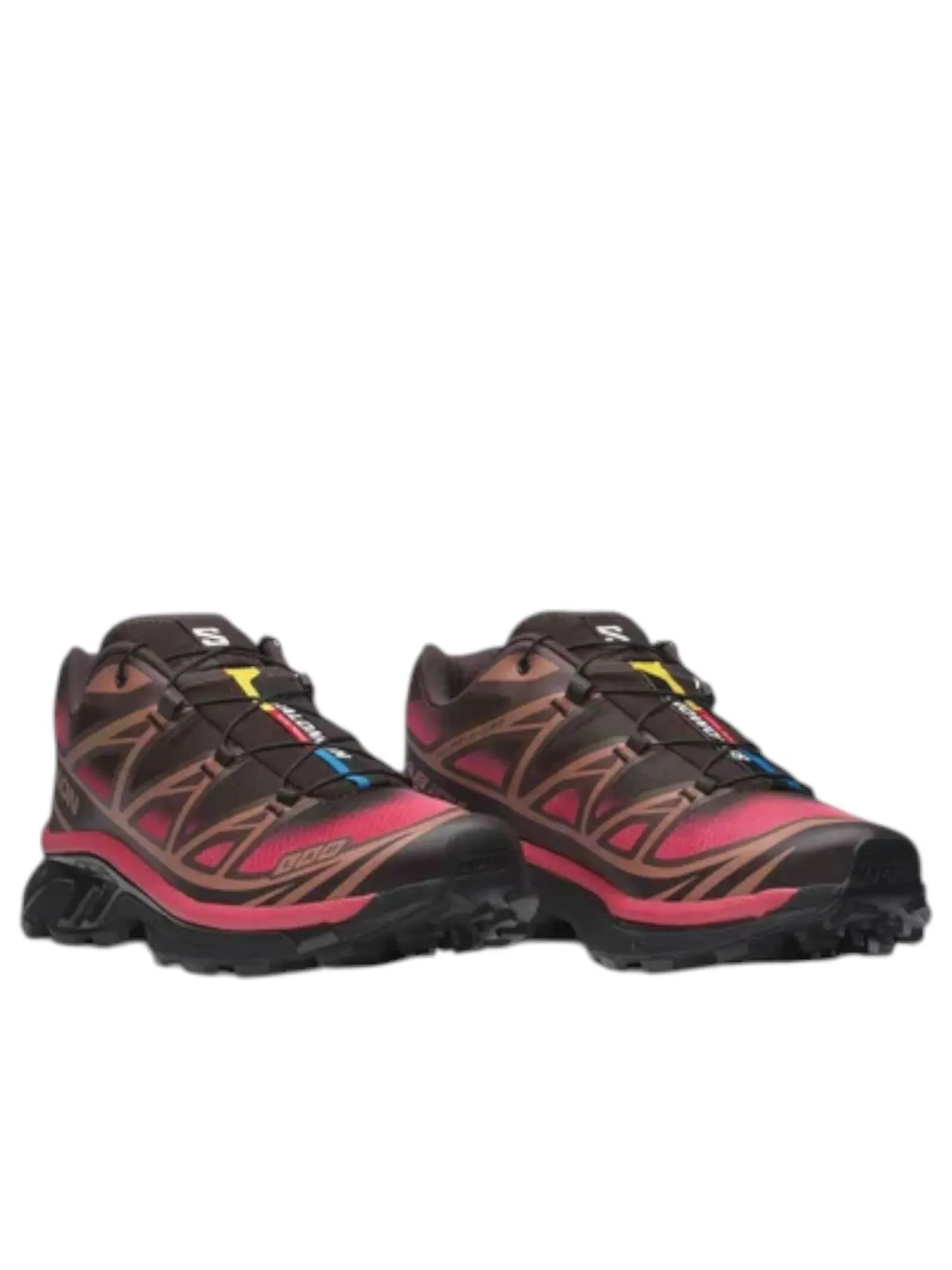 Salomon XT-6 'Black Coffee French Roast Rouge Red' — изображение 2 из 6, черный//красный