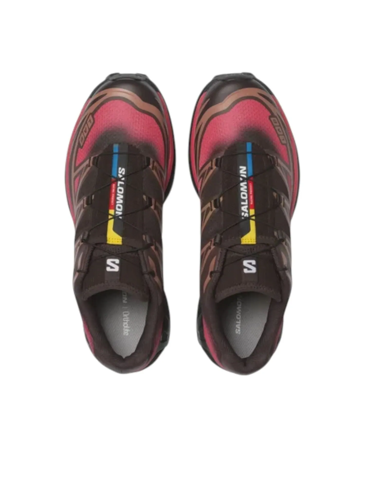 Salomon XT-6 'Black Coffee French Roast Rouge Red' — изображение 4 из 6, черный//красный