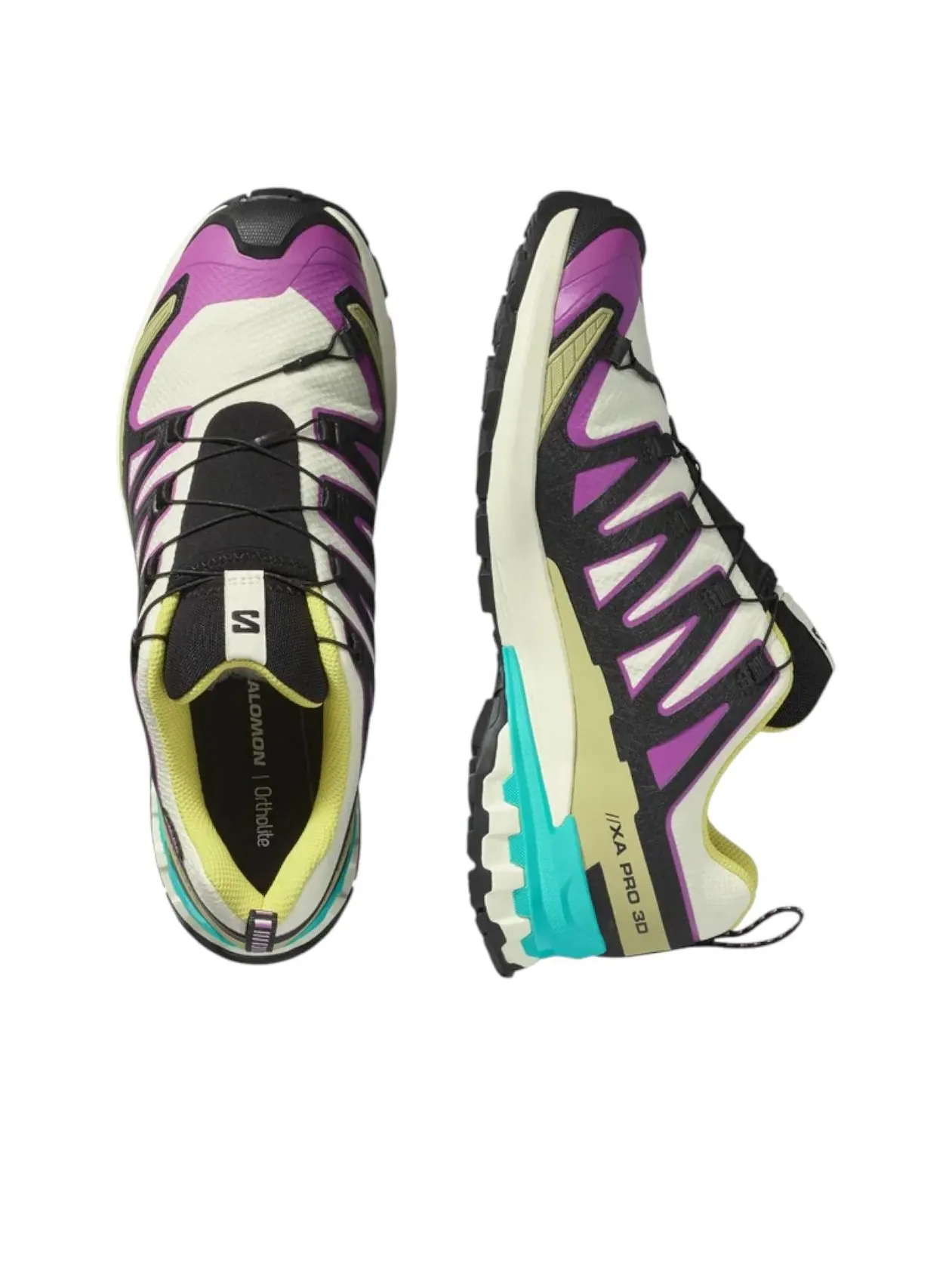 Salomon XA Pro 3D V9 Gore-Tex 'Прозрачный желто-черный' — изображение 5 из 5, прозрачный желтый/черный