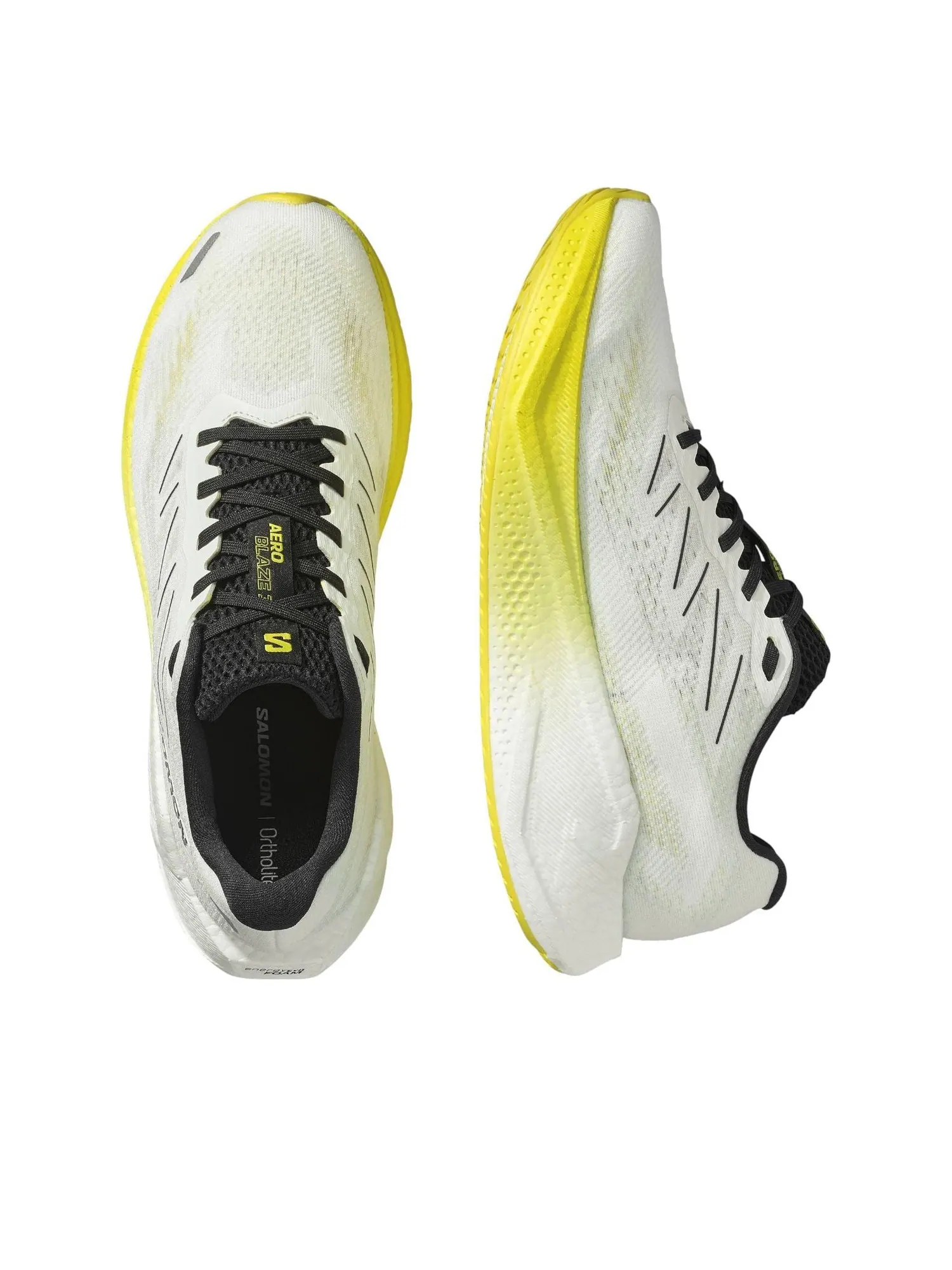 Salomon Aero Blaze 3 'White Black Blazing Yellow' — изображение 3 из 6, белый/черный/желтый